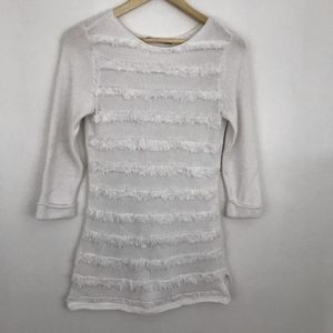 NIC+ZOE White Half Sleeves Sweater NWOT